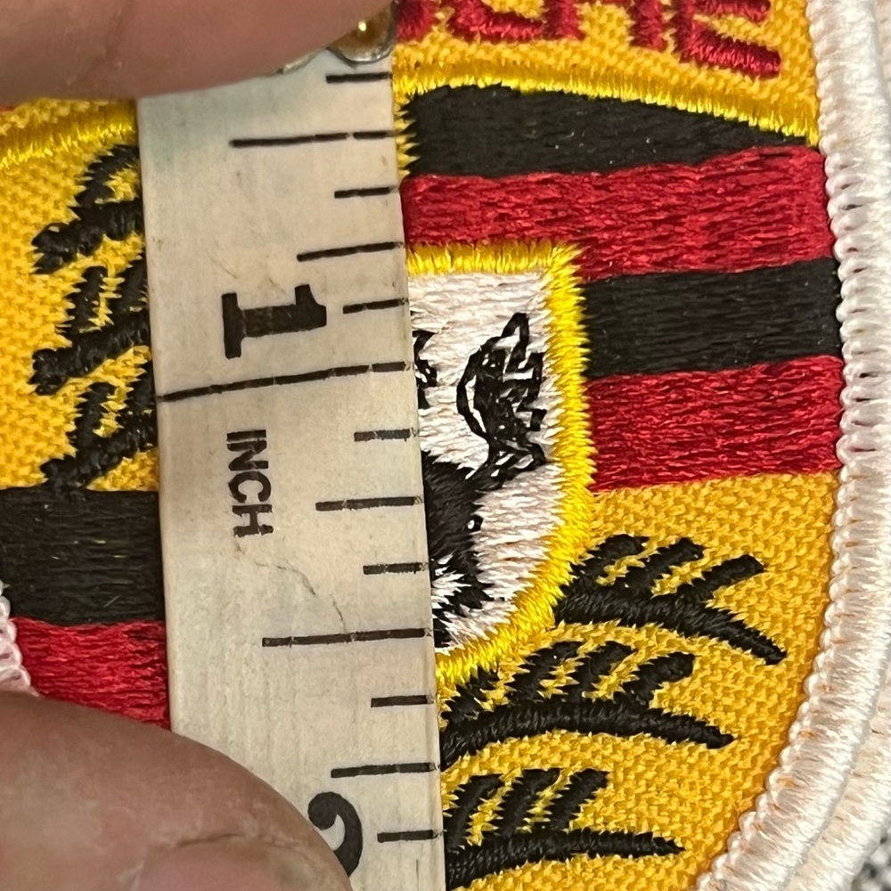 1980s Vintage Porsche Embroidered Patch Automotive Sports Car Badge - Picture 3 of 4